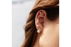  Luna Gaze - Oorstekers - Zilver / 14kt GP - Parel